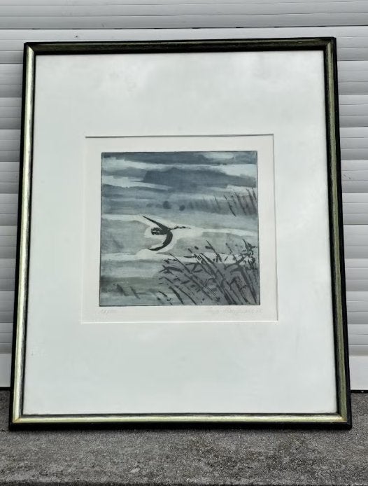 eau forte oie en vol signe, Ophalen of Verzenden