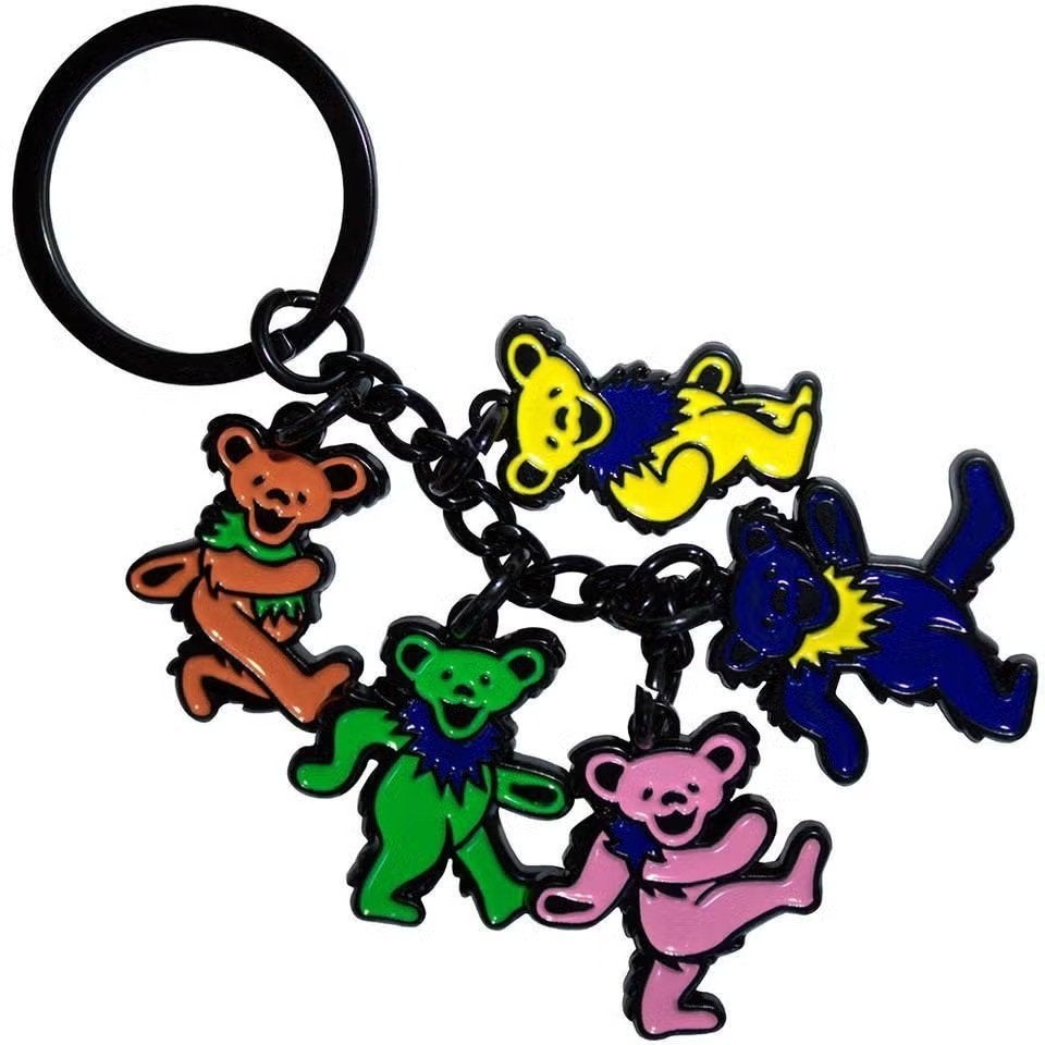 Grateful Dead Dancing Bears Charms Sleutelhanger off. merch., Ophalen of Verzenden, Nieuw