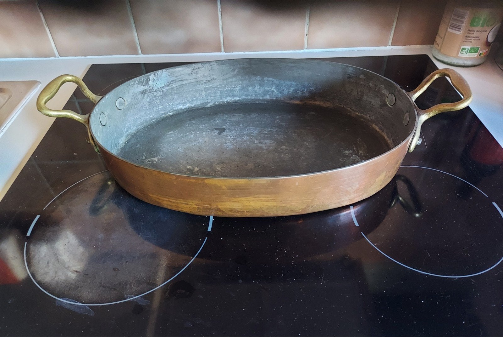 koperen braadslede/pan, Antiek en Kunst, Ophalen of Verzenden