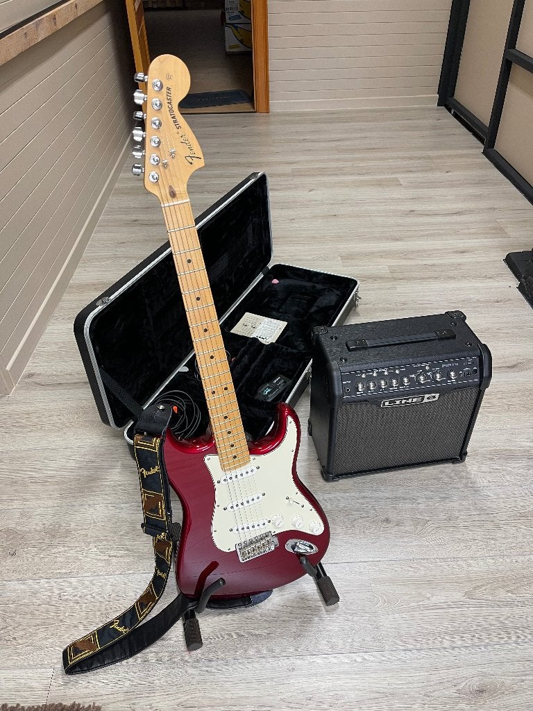 Guitare électrique., Musique & Instruments, Enlèvement, Utilisé, Fender, Avec ampli