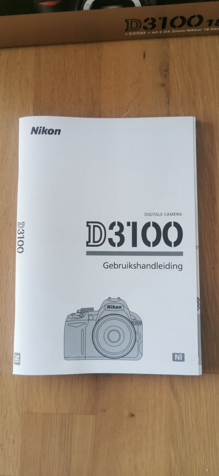 Nikon D3100 DSLR-camera, Ophalen, Zonnekap, Beeldstabilisatie, Zo goed als nieuw