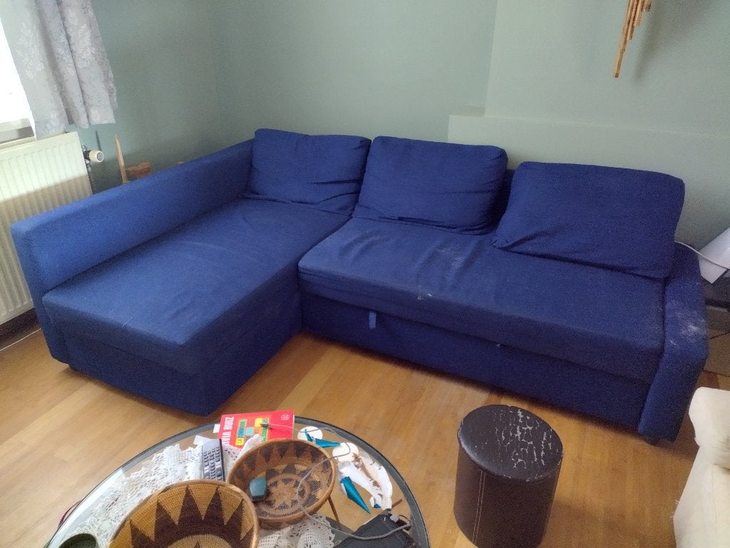 Sofa, Ophalen, Gebruikt, Hoekbank, Stof