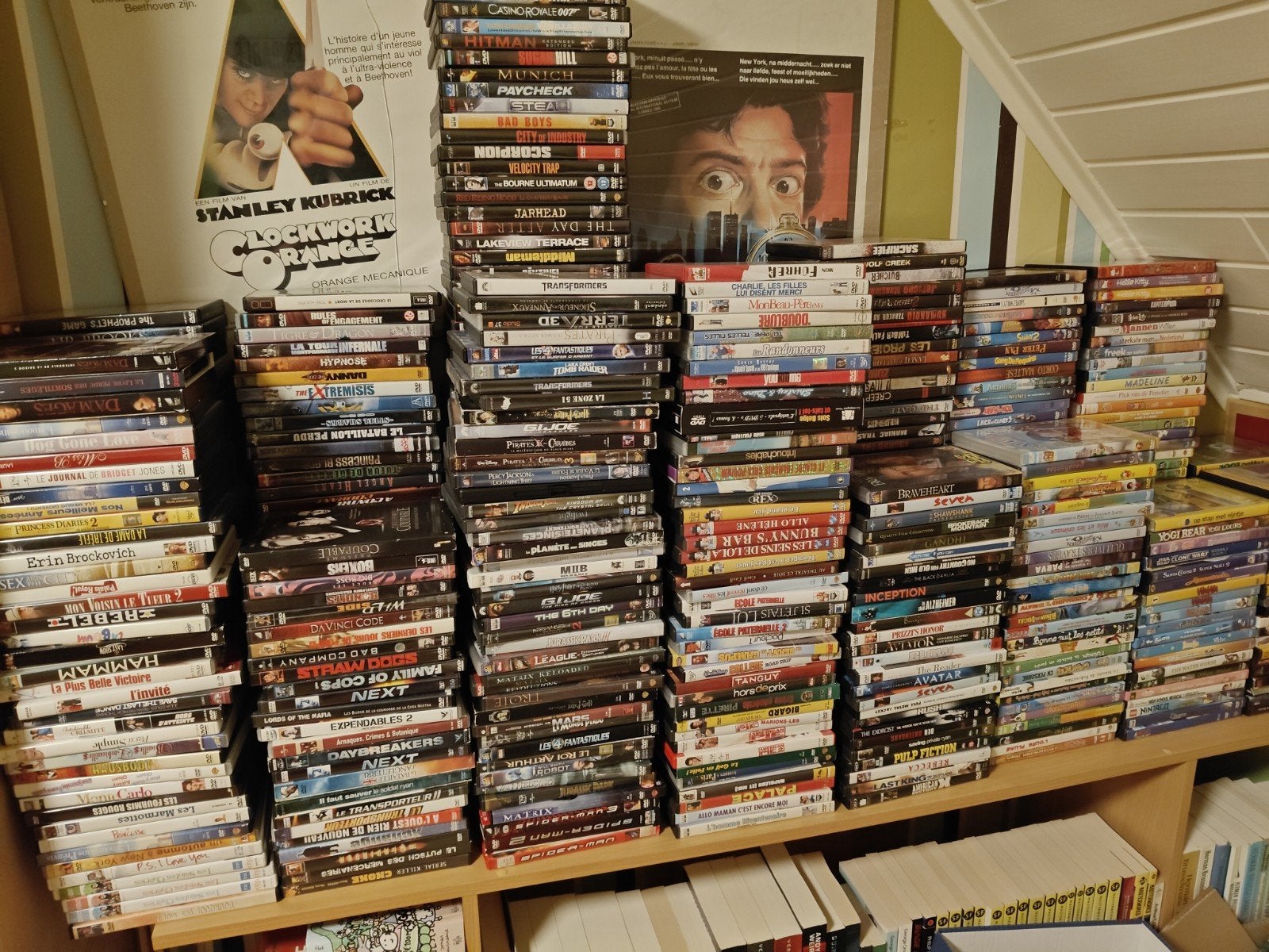 lot van +-900 dvd's, CD & DVD, Enlèvement