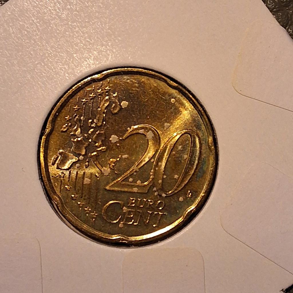 Zeldzame 20 eurocent Monaco 2002, Enlèvement ou Envoi, Monaco, 20 centimes, Monnaie en vrac