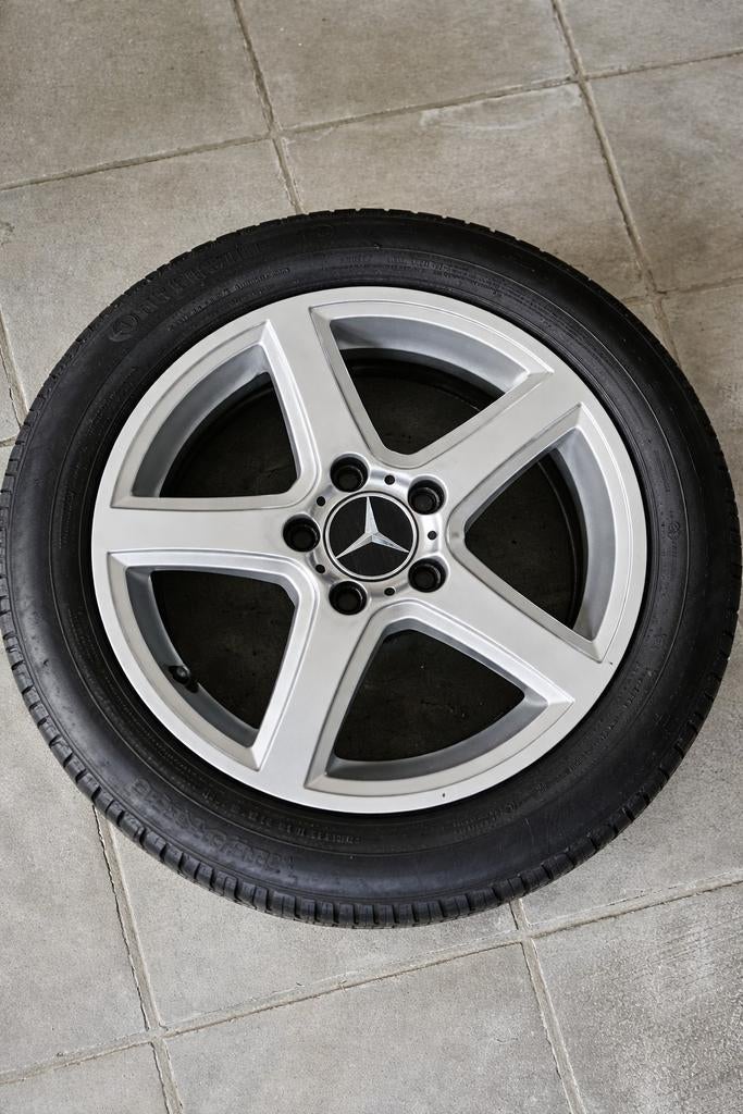 4mercedes janten (velgen) incl 2 winterbanden (205/55 R 16), Auto-onderdelen, Banden en Velgen, Ophalen, Winterbanden, Velg(en)