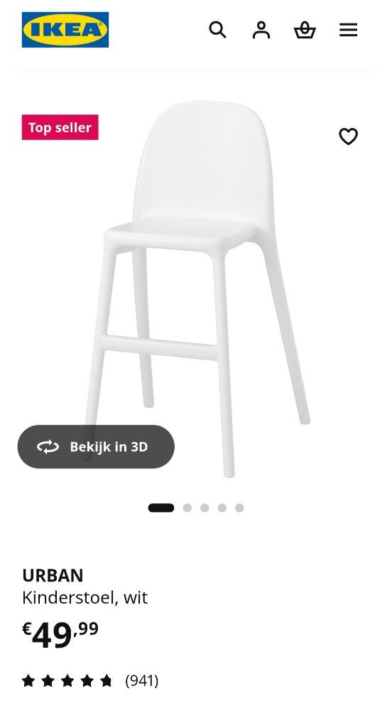 Kinderstoelen om aan eettafel te zitten, Ophalen, Zo goed als nieuw, Overige typen, Aanschuifbaar