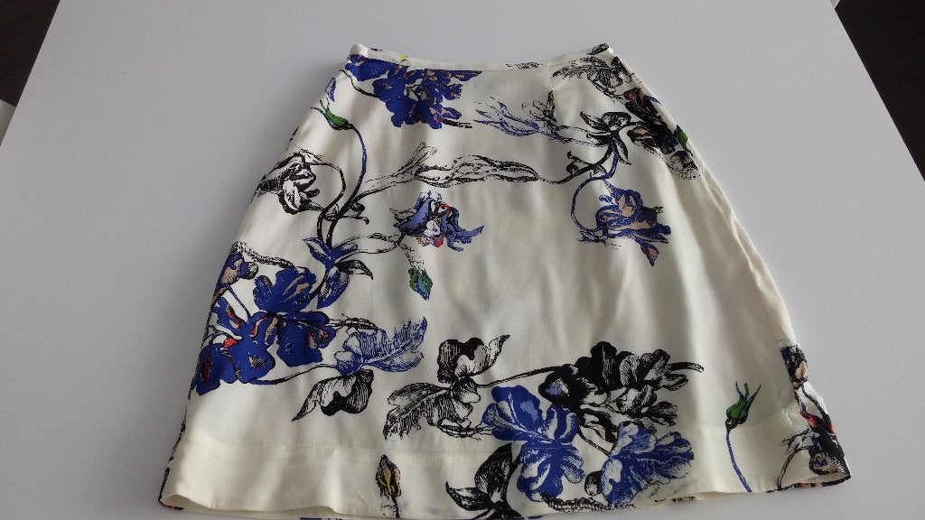 Witte rok met blauw bloemen van INWEAR maat 32, Kleding | Dames, Wit, InWear, Ophalen of Verzenden, Zo goed als nieuw
