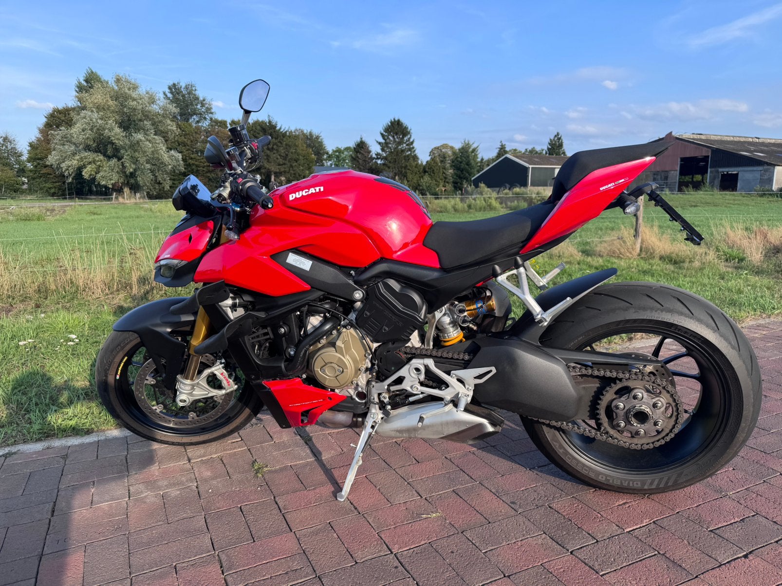 Te koop Ducati streetfighter V4S met maar 6000km, Permis Moto A, Occasion, Particulier, 4 cylindres