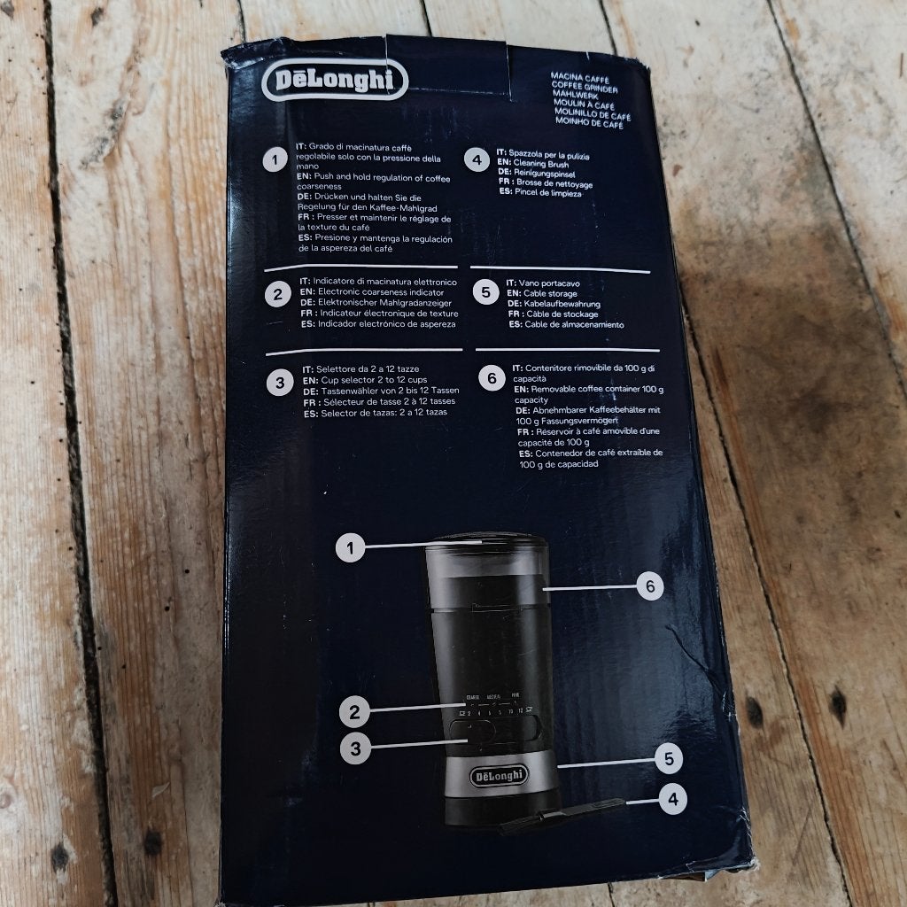 Elektrische koffiemolen, Ophalen, Zo goed als nieuw, De'Longhi, Koffiemolen