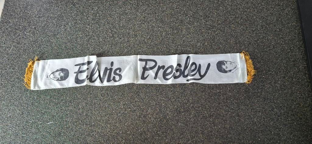 Vintage fan sjaal Elvis Presley, Ophalen of Verzenden, Gebruikt, Kleding