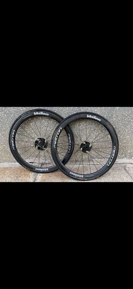 Vision Metron 40 SL Carbon Wielset Disc (Tubes) – Shimano 11, Fietsen en Brommers, Fietsonderdelen, VISION, Stuur, Ophalen of Verzenden