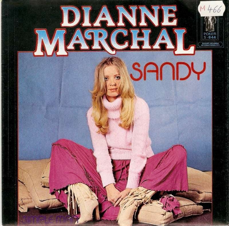 single Dianne Marchal - Sandy, CD & DVD, Vinyles Singles, Enlèvement ou Envoi, 7 inch, Comme neuf, Pop