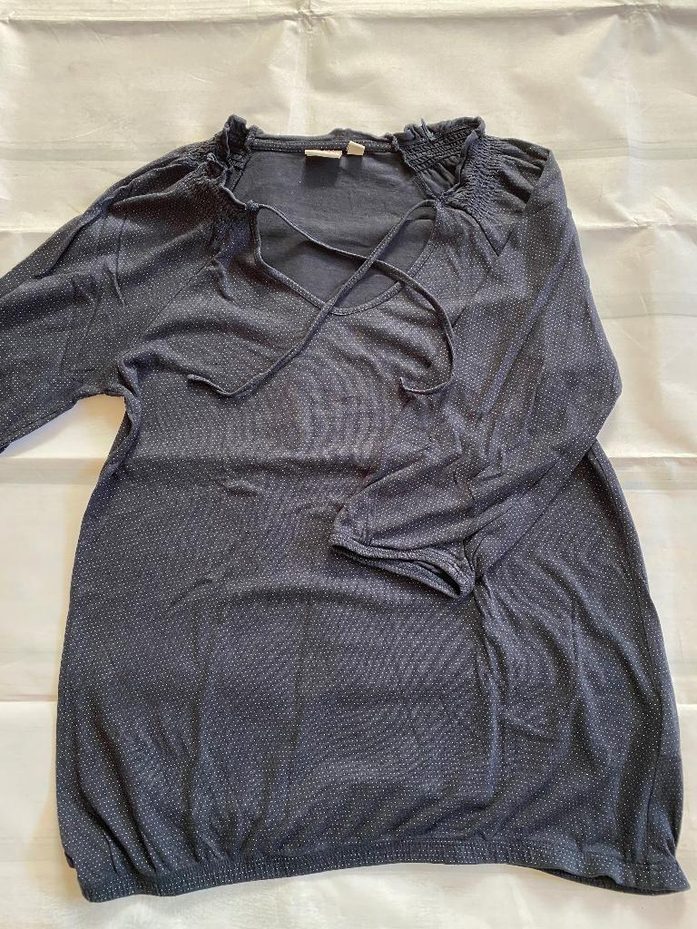 Esprit donkerblauwe damesblouse, Kleding | Dames, Blauw, Maat 42/44 (L), Ophalen of Verzenden, Zo goed als nieuw