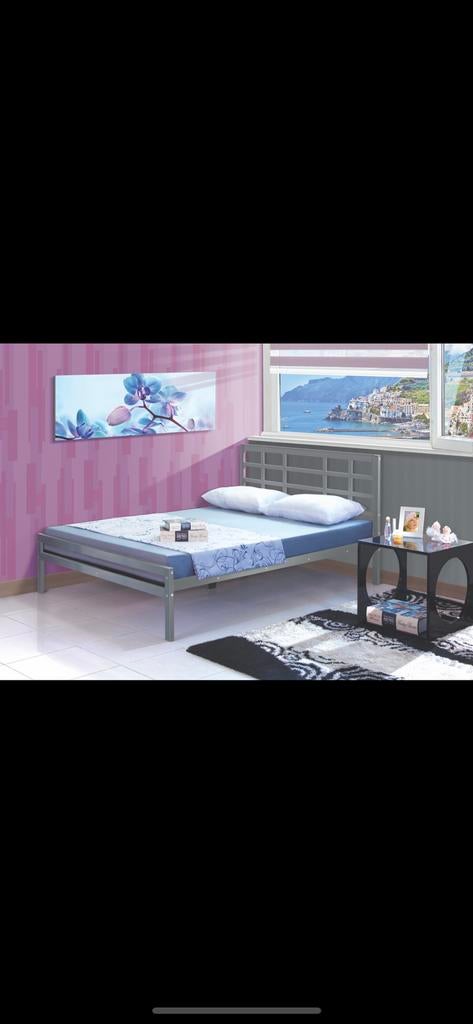 Promo promo metaal bed 140x200 €160, Ophalen, 140 cm, 200 cm, Nieuw