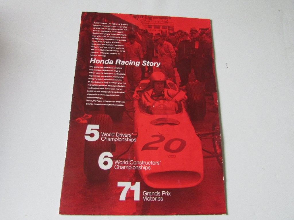 HONDA RACING STORY, BROCHURE, Honda, Enlèvement ou Envoi, Comme neuf, Honda