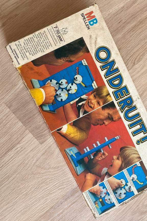 Vintage onderuit spel., Een of twee spelers, Ophalen, Gebruikt