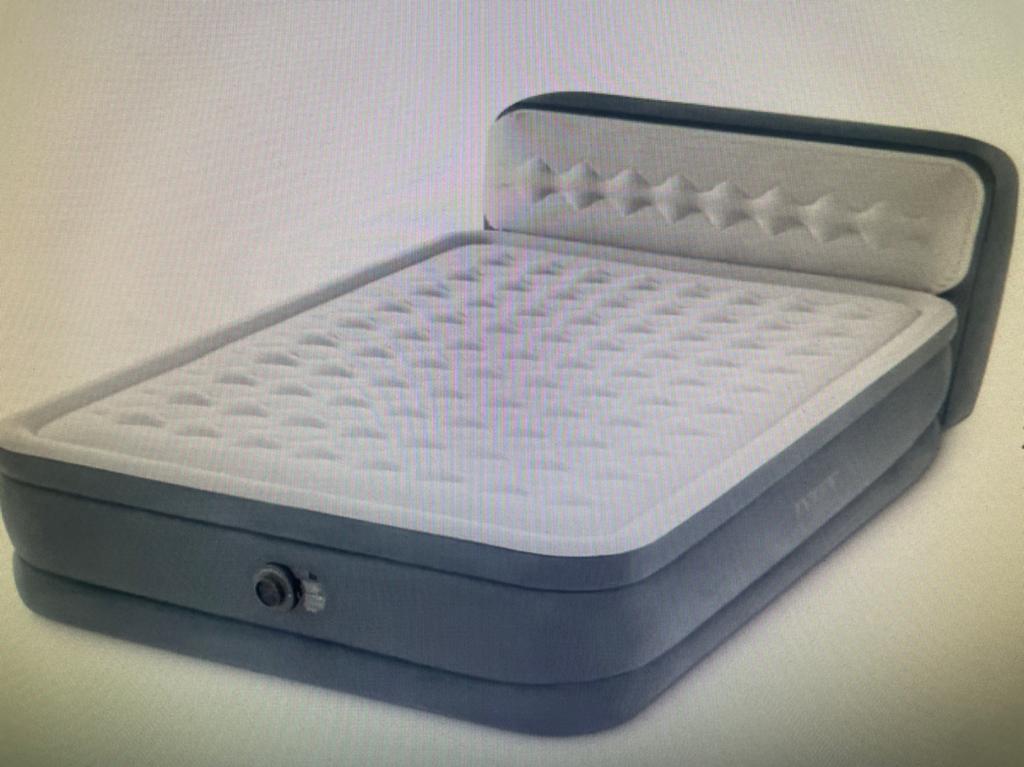 opblaasbaar bed met rug intex, Ophalen of Verzenden, Zo goed als nieuw, 2-persoons