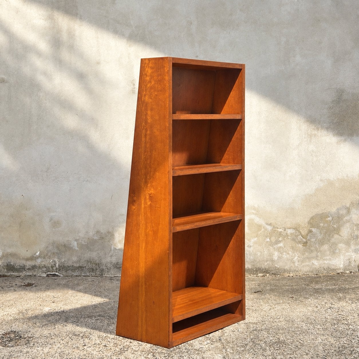 Bibliothèque en bois vintage/étagère ouverte, 25 à 50 cm, Avec tablette(s), Enlèvement ou Envoi, Vintage