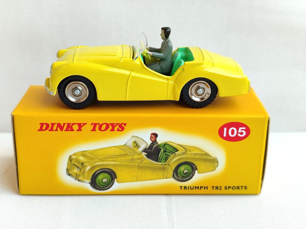 Dinky Atlas _ TRIUMPH TR2 SPORTS _ ref. 105., Ophalen of Verzenden, Zo goed als nieuw, Auto, Dinky Toys
