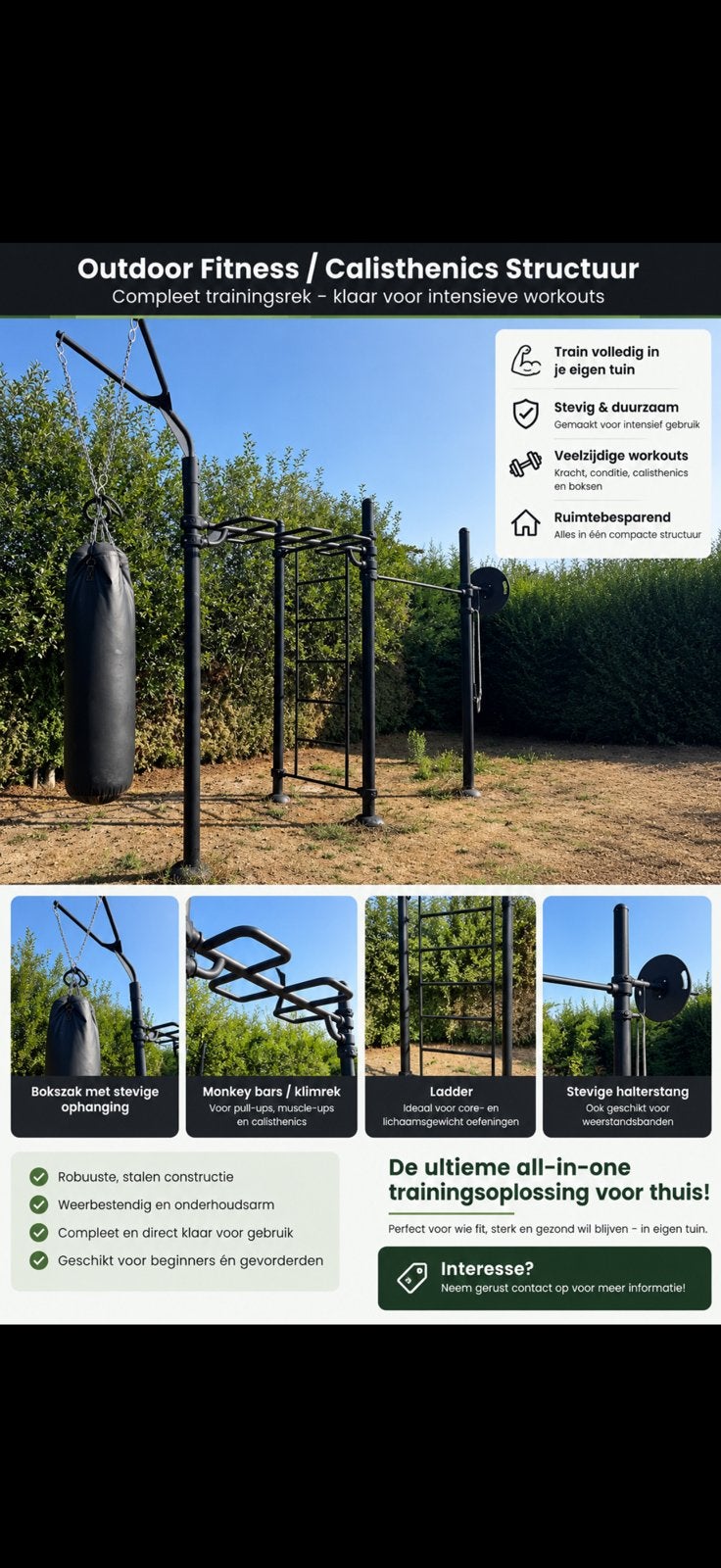 Steet workout structure, Ophalen, Zo goed als nieuw