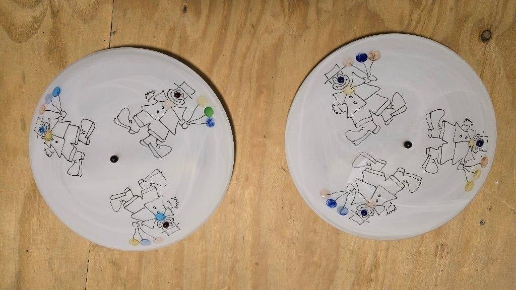 2 lichtarmaturen voor kinderkamer., Huis en Inrichting, Ophalen, 25 cm, E27 (groot), Plafondlamp