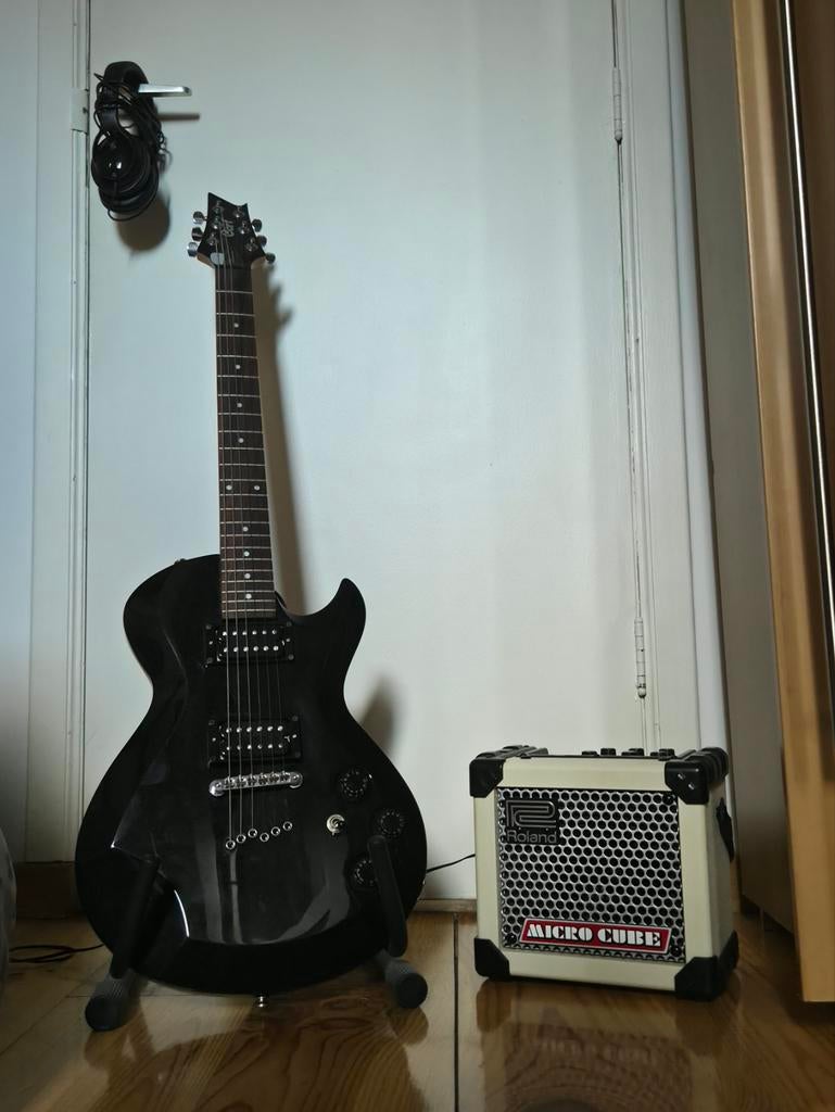 Set Guitare Électrique Cort KX5 + Roland Micro Cube GX, Musique & Instruments, Enlèvement ou Envoi, Comme neuf, Électrique, 6 cordes