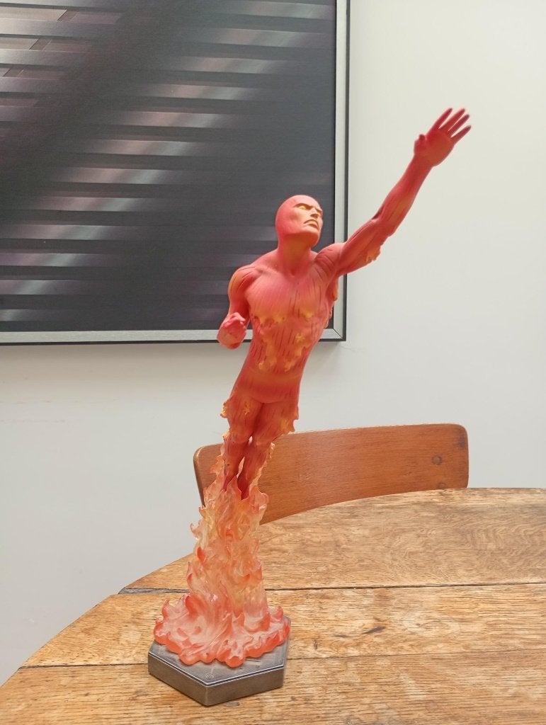Bowen Designs, Human Torch Fantastic Four, Beeld , 4000, Ophalen, Zo goed als nieuw, Overige typen