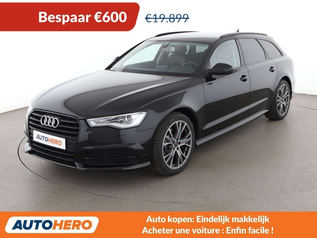 Audi A6 1.8 TFSI ultra (bj 2017, automaat), Auto's, Audi, Gebruikt, Zwart, Zwart, Leder
