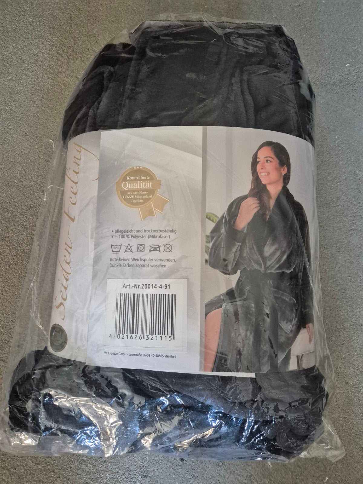 Badjas unisex NIEUW xl antraciet, Kleding | Dames, Pyjama's, Ophalen