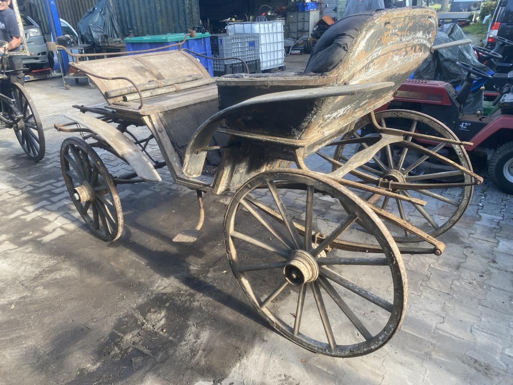 Paardenkoets menwagen antiek waggeryds vagnfabrik, Ophalen of Verzenden