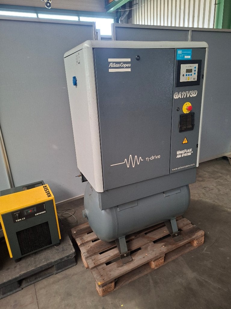 Compressor atlas copco GA 11 VSD, Doe-het-zelf en Bouw, Ophalen, Geluidgedempt, Gebruikt, 800 liter/min of meer