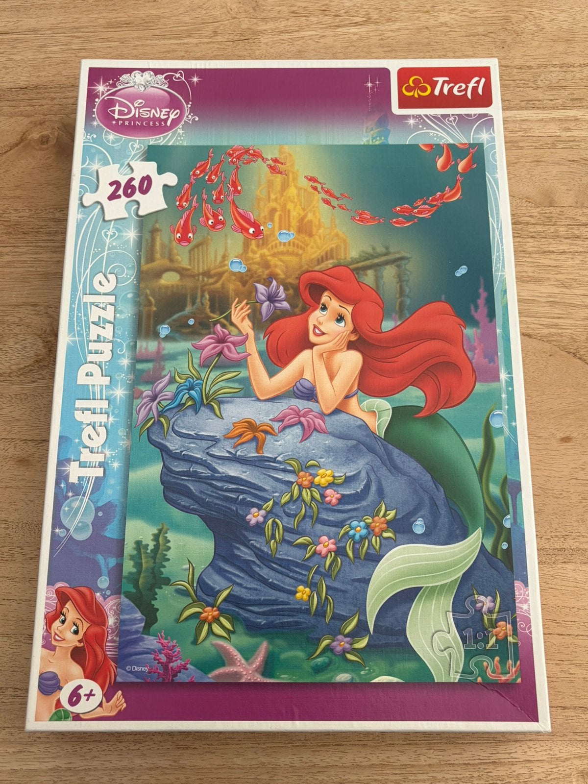 Puzzel - Trefl - 260 stukken - De kleine zeemeermin, Ophalen of Verzenden, Meer dan 50 stukjes, Zo goed als nieuw, 6 jaar of ouder