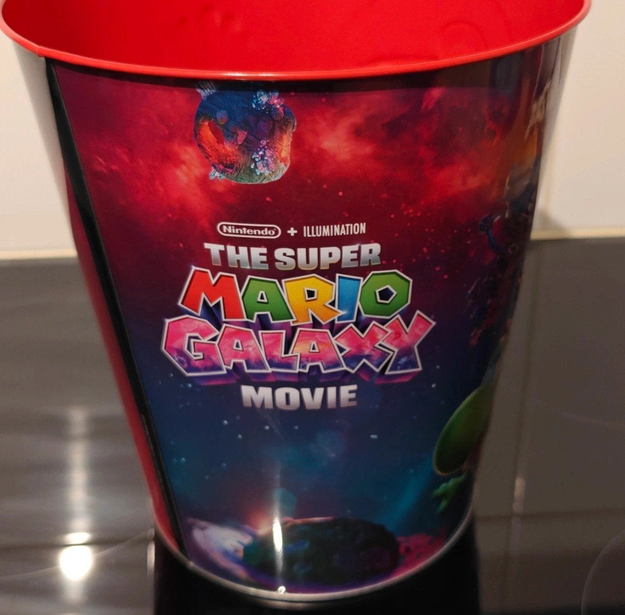 Super Mario Popcorn  Bucket, Verzamelen, Ophalen of Verzenden, Nieuw, Film, Beeldje, Replica of Model