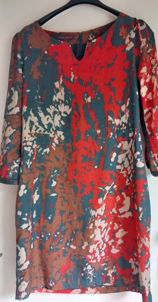 Robe tunique fleurie Pauline B. — T4 (42/XL) - ZGAN, Taille 42/44 (L), Enlèvement ou Envoi, Pauline B., Comme neuf