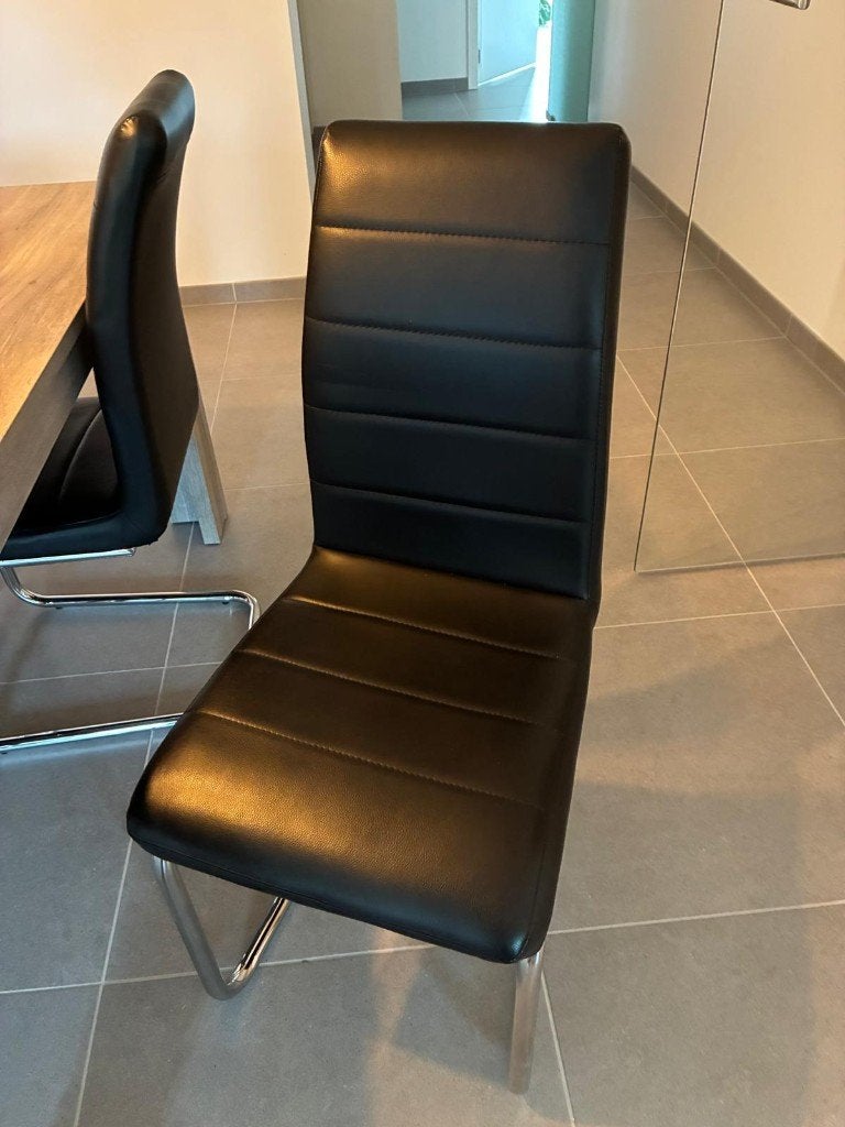 Stoelen eetkamer, Maison & Meubles, Chaises, Enlèvement, Utilisé, Autres matériaux, Quatre