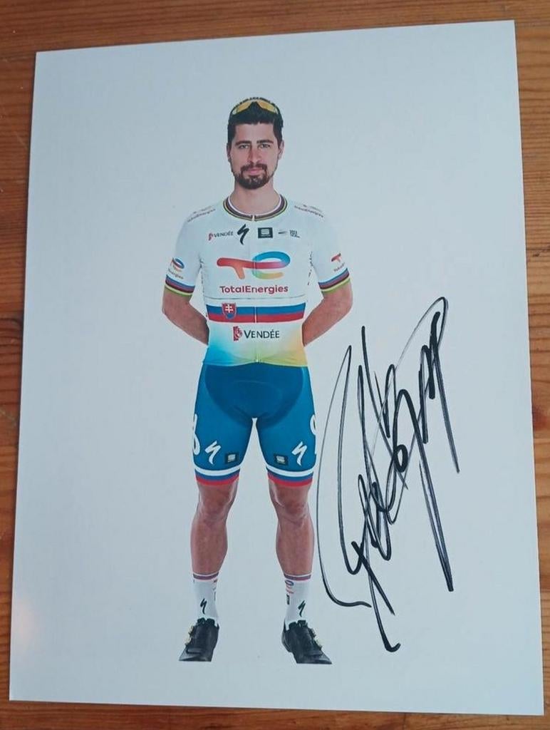 Gesigneerde foto van Peter Sagan., Verzenden, Nieuw