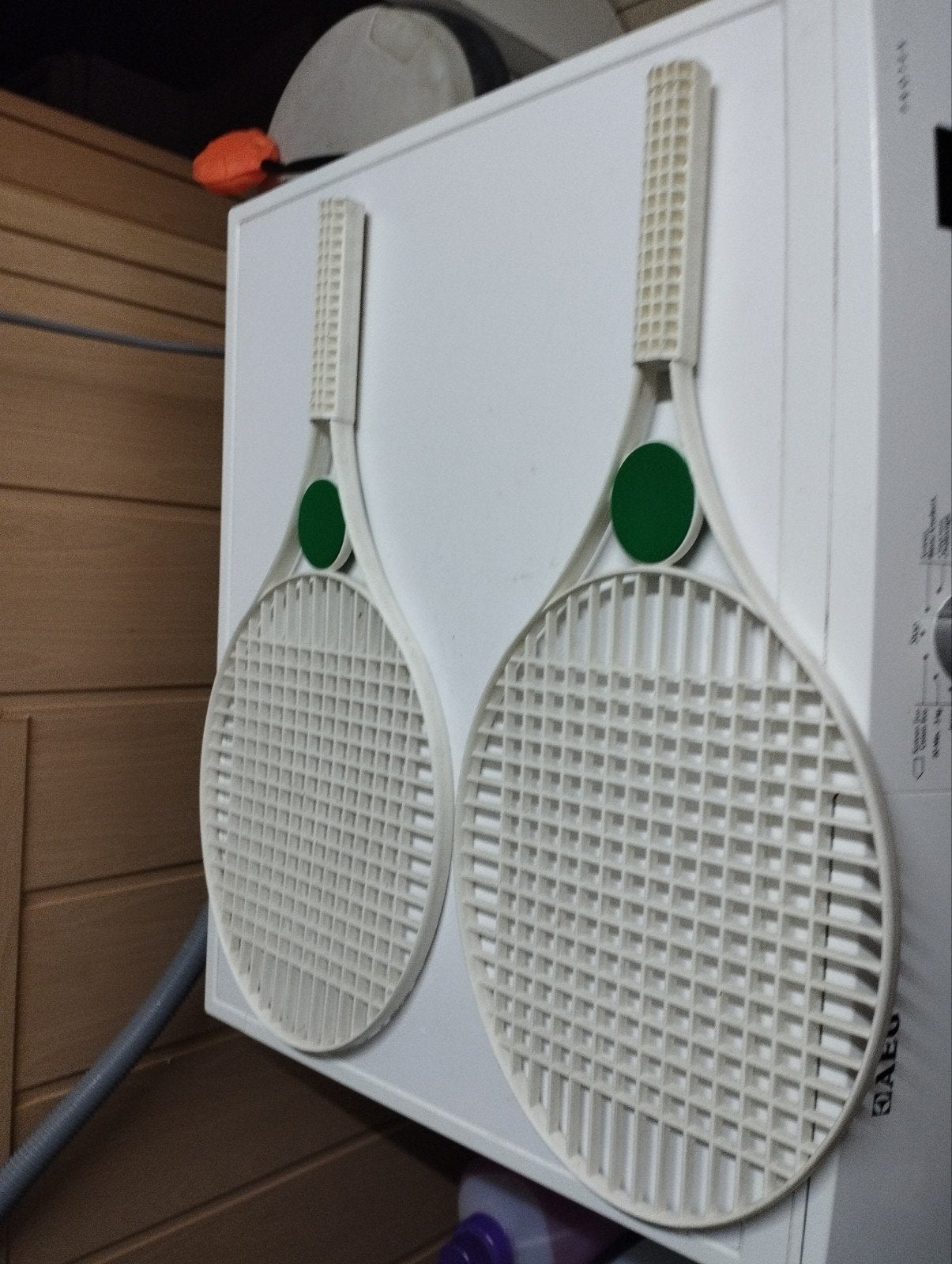 2 padel racketten kleur wit, Sport en Fitness, Tennis, Ophalen