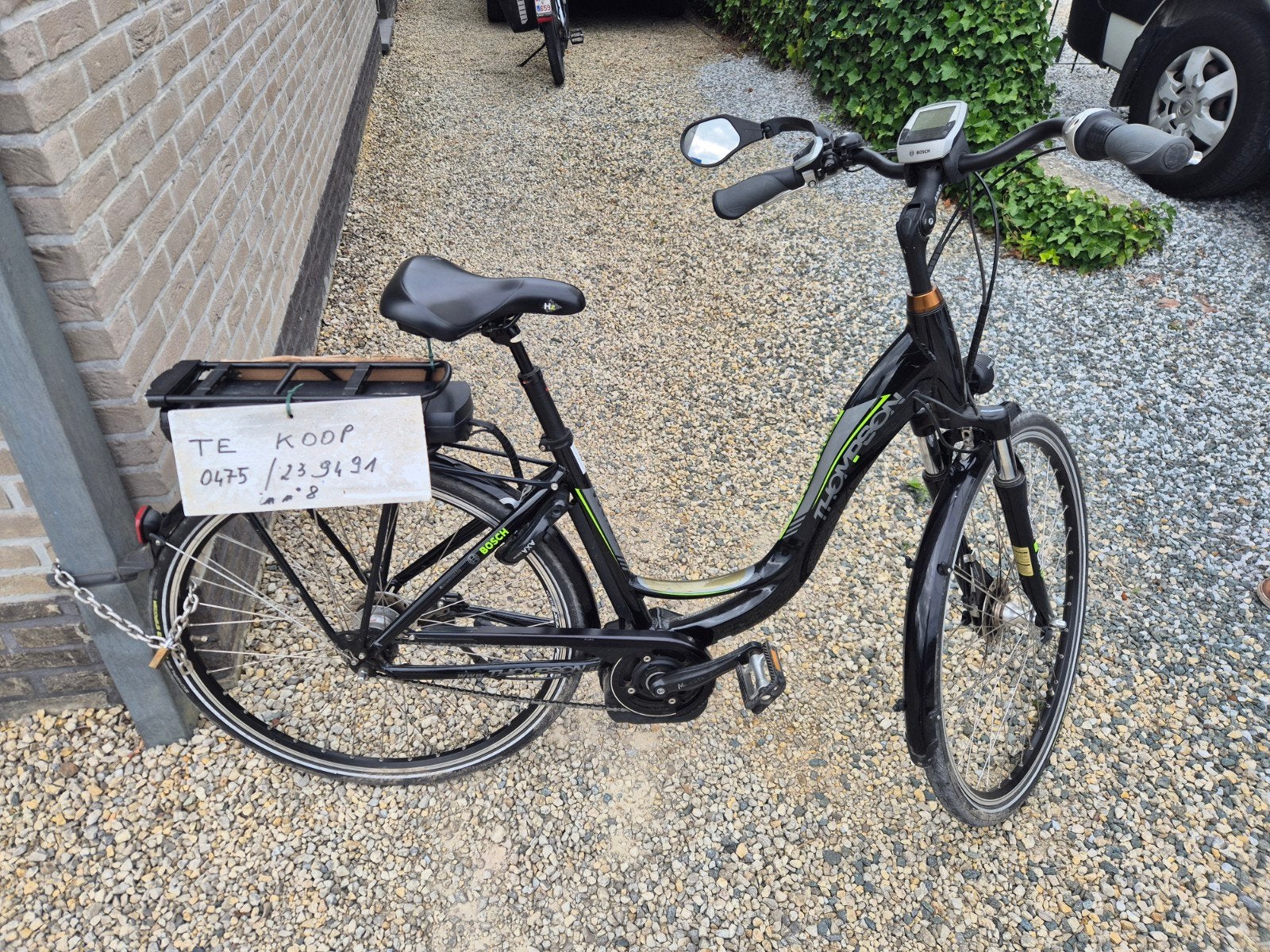 Thompson e-bike met Bosch middenmotor, Vélos & Vélomoteurs, Vélos électriques, Enlèvement, Comme neuf, 50 km par batterie ou plus