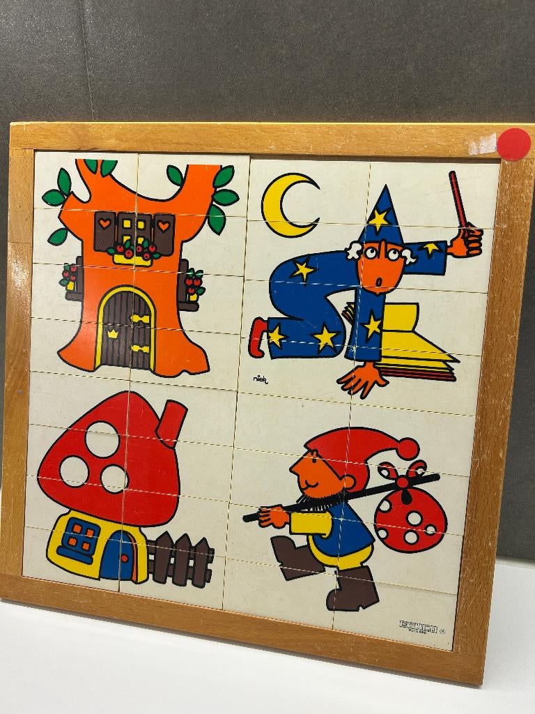 Vintage houten puzzel - Educo, Enlèvement, Utilisé