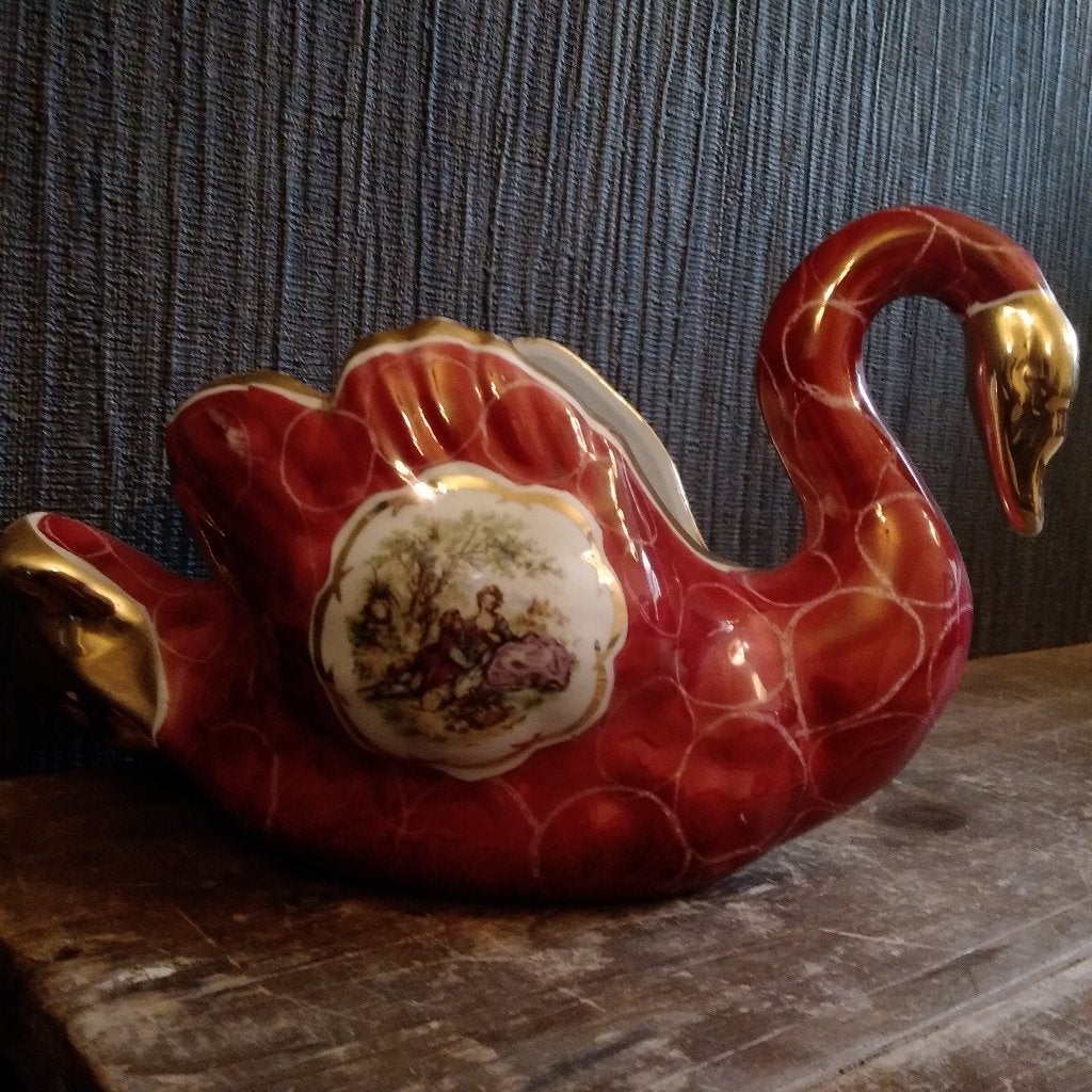 Porcelaine de Bruxelles.Swan, Enlèvement ou Envoi