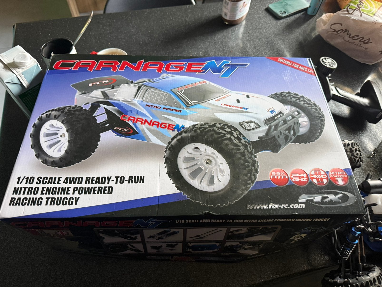 Nieuwe nitro auto te koop, Hobby & Loisirs créatifs, Enlèvement ou Envoi, Voiture off road, Comme neuf, Nitro