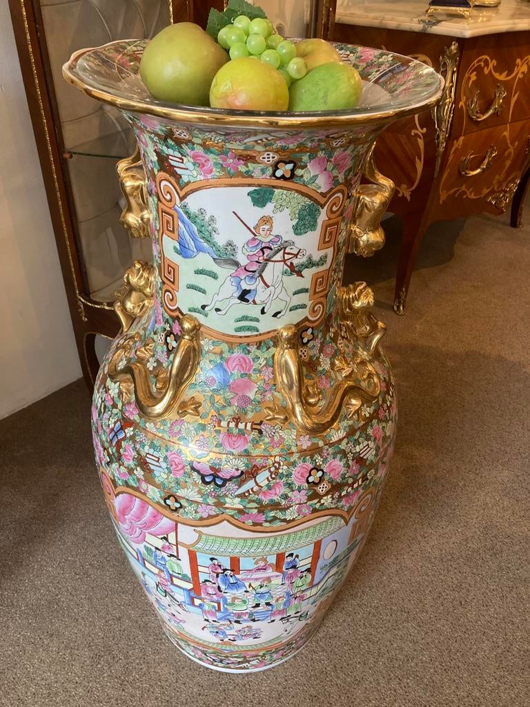 Supergrote chinese oude vaas 97 cm hoog, Antiek en Kunst, Ophalen