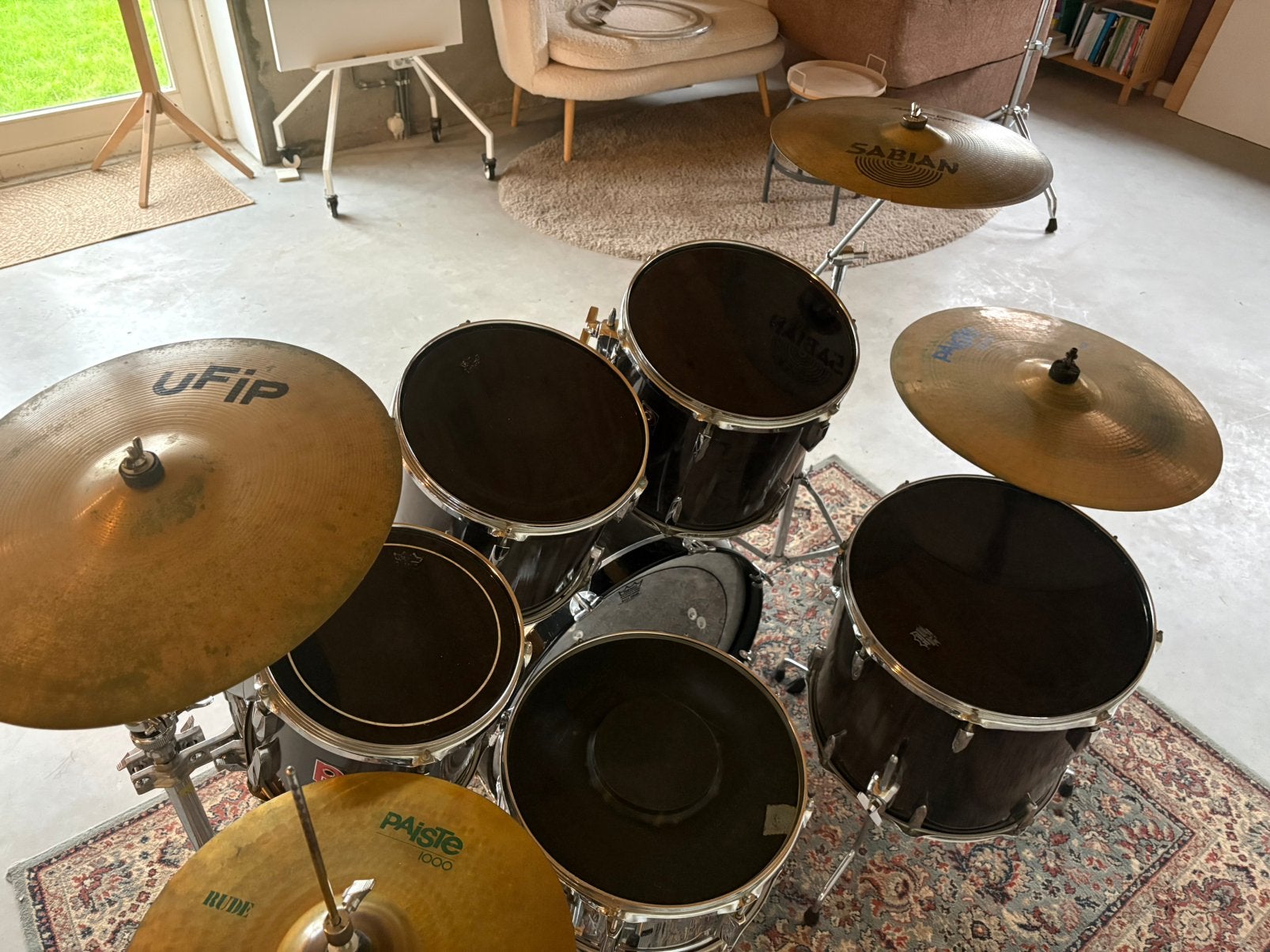 Premier drumstel 1980 mooie gelakte ketels Budel Nederland, Muziek en Instrumenten, Ophalen, Zo goed als nieuw, Premier