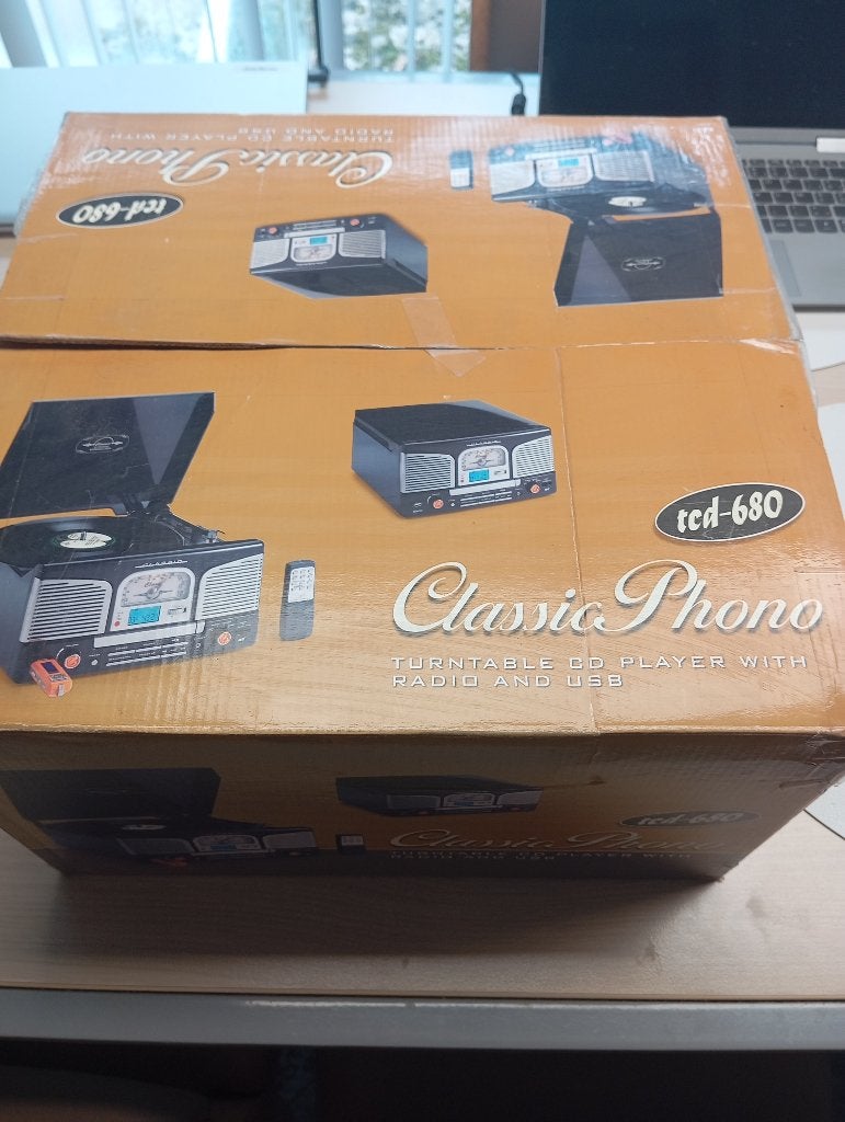 Classic Phono (Lenco) TCD-680 Retro Muzieksysteem, Audio, Tv en Foto, Ophalen of Verzenden, Zo goed als nieuw, Overige typen, Met cd-speler