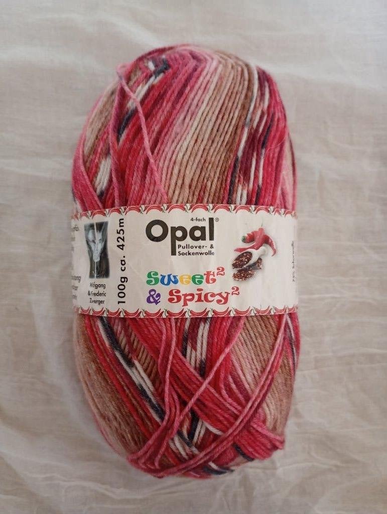 Zwerger Garn Opal sweet & spicy 8616 Chili 1x, Ophalen of Verzenden, Nieuw, Breien of Haken, Wol of Garen