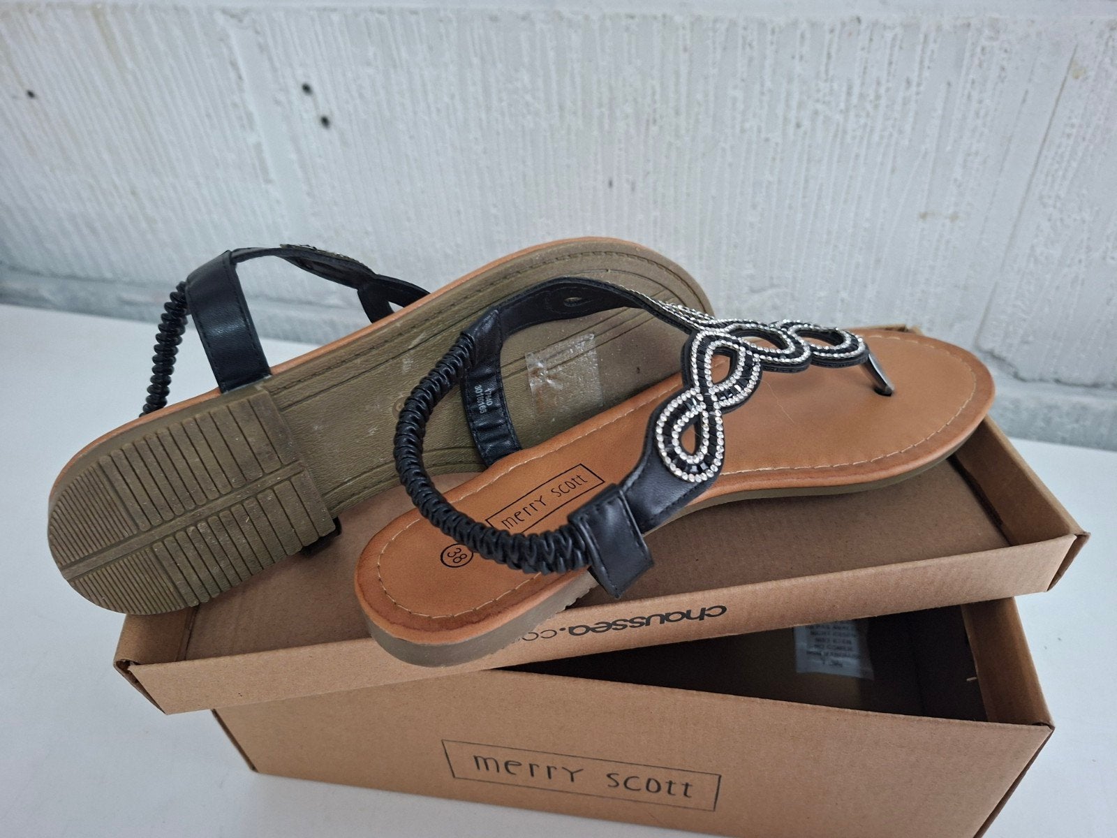 sandalen, Vêtements | Femmes, Chaussures, Enlèvement, Porté, Noir, Sandales et Mûles