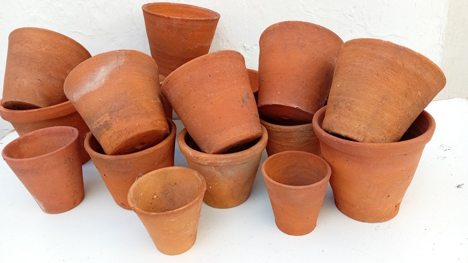 Pots de fleurs anciens (environ 20 pièces), Jardin & Terrasse, Enlèvement