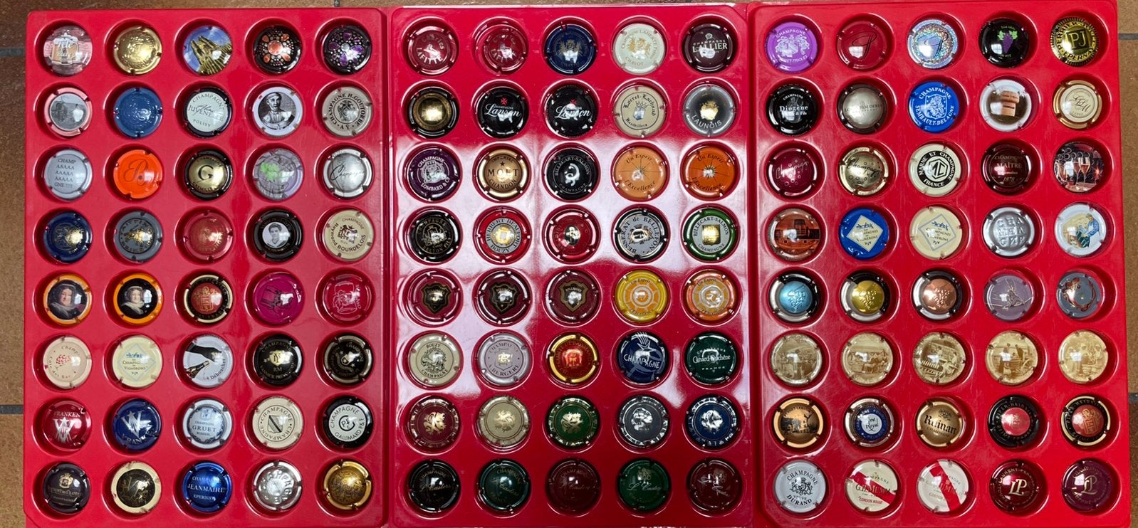 Set van 120 champagne capsules, Verzamelen, Complete verzamelingen en Collecties, Ophalen