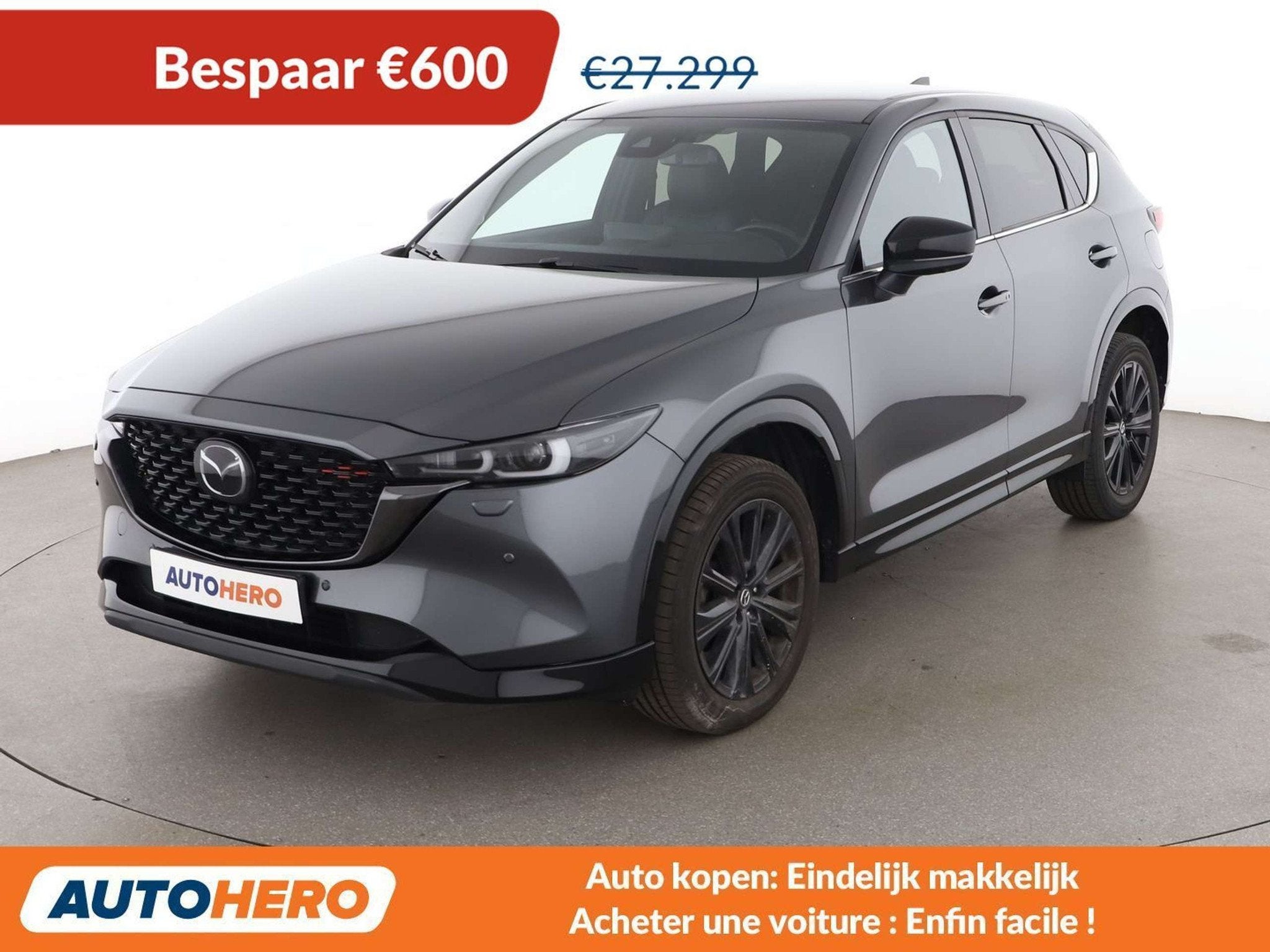 Mazda CX-5 2.0 Skyactiv-G Mild-Hybrid Homura 2WD (bj 2023), 1998 cc, Gebruikt, 5 zetels, Zilver of Grijs