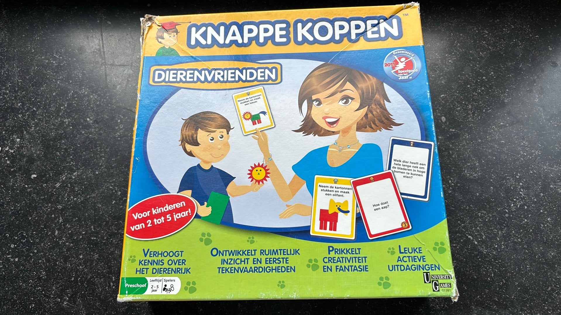 Gezelschapsspel knappe koppen, Drie of vier spelers, Ophalen, Gebruikt